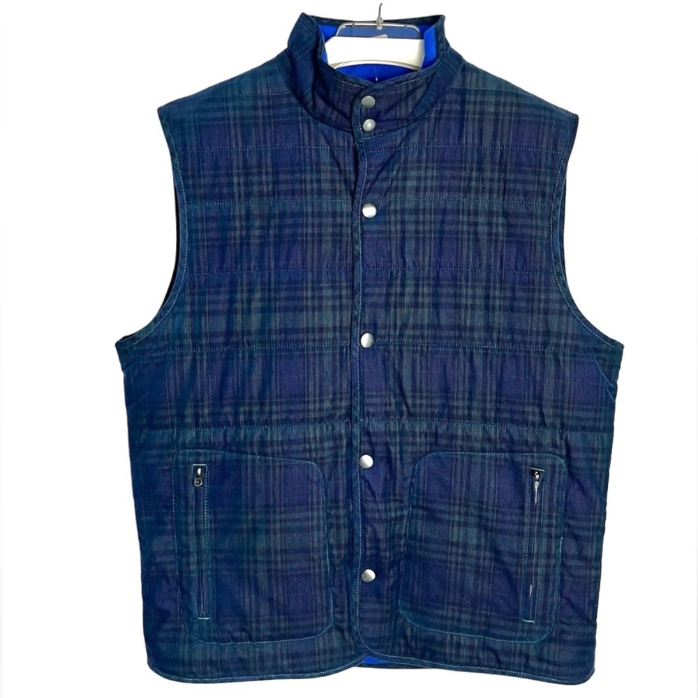 VINEYARD VINES Corduroy Blackwatch Puffer Vest